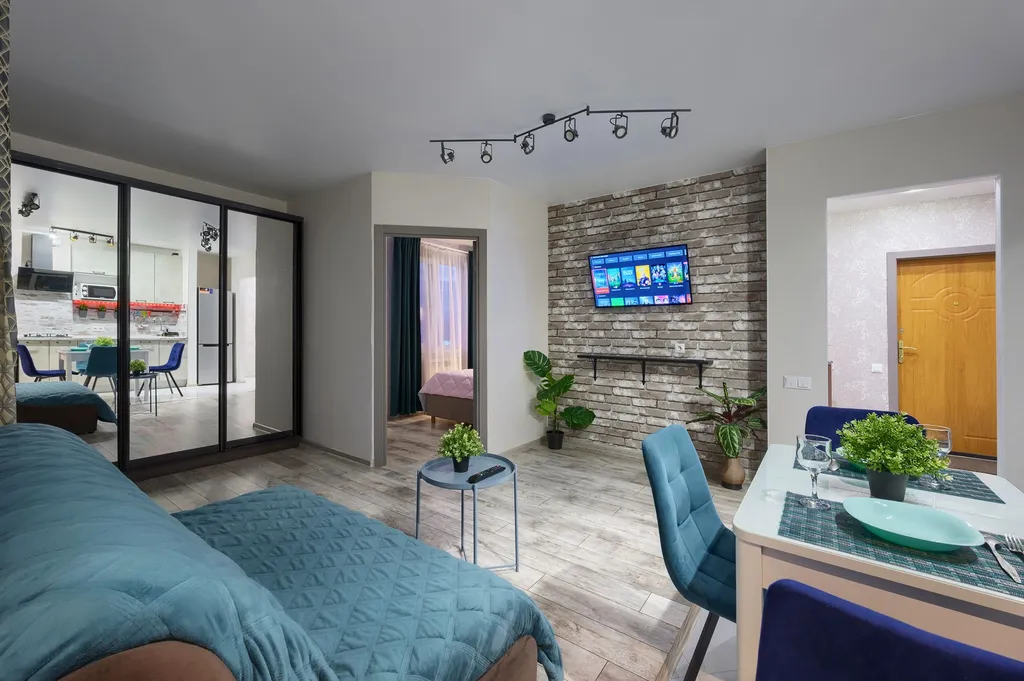 Шикарный 2-комнатный апартамент Loft Studio возле ТЦ Волгомолл