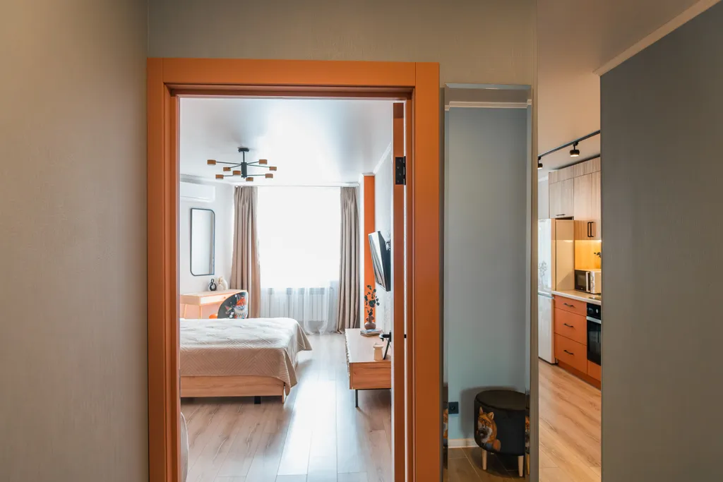 Стильная квартира Оранж с видом на Волгу, центр