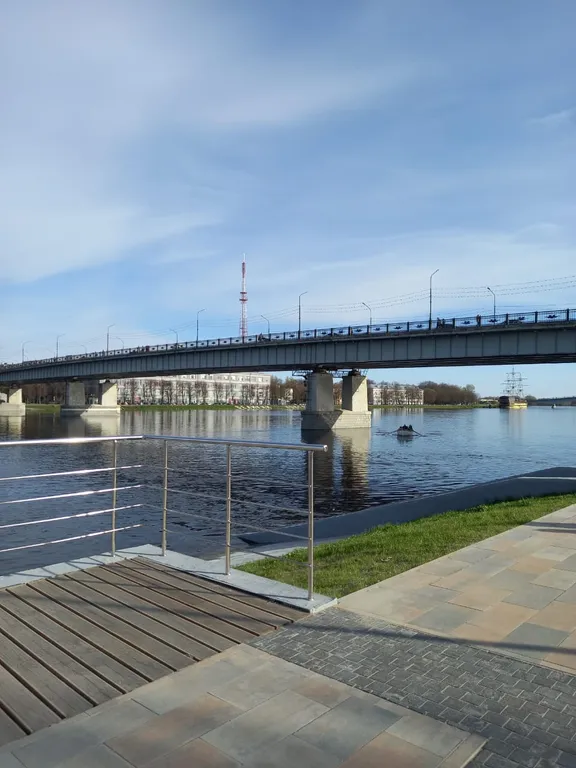 Квартира Очень уютная квартира на новой красивой набережной у Кремля без залога — Великий Новгород