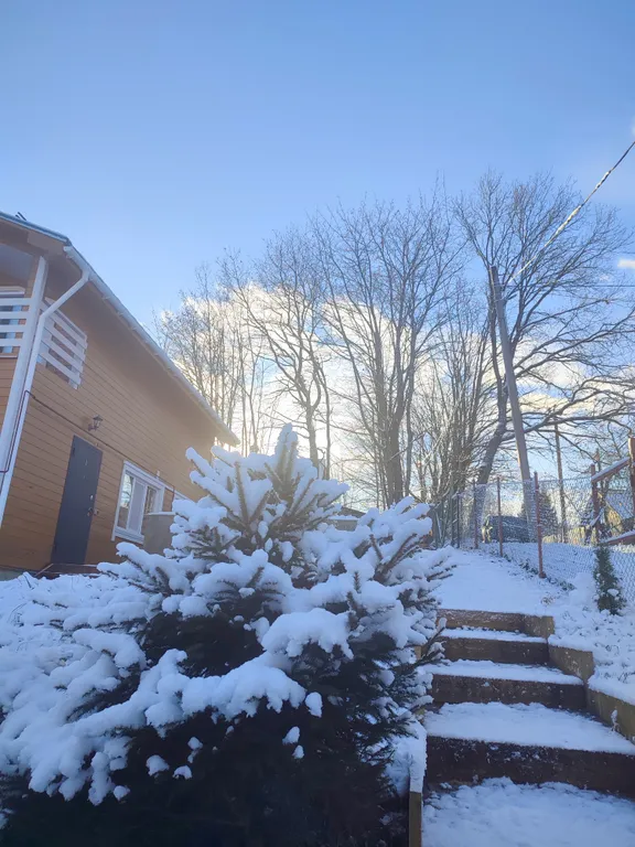 Петербургская дача на холме прямо у озера