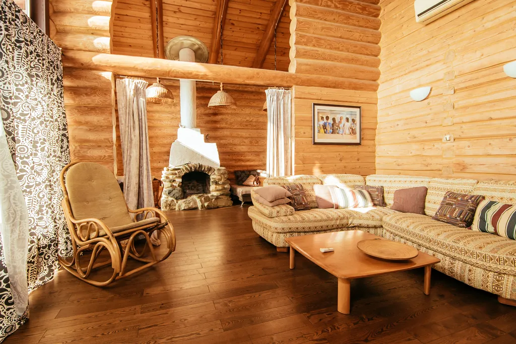 Вилла «Малинка» с теплым бассейном, баней и камином