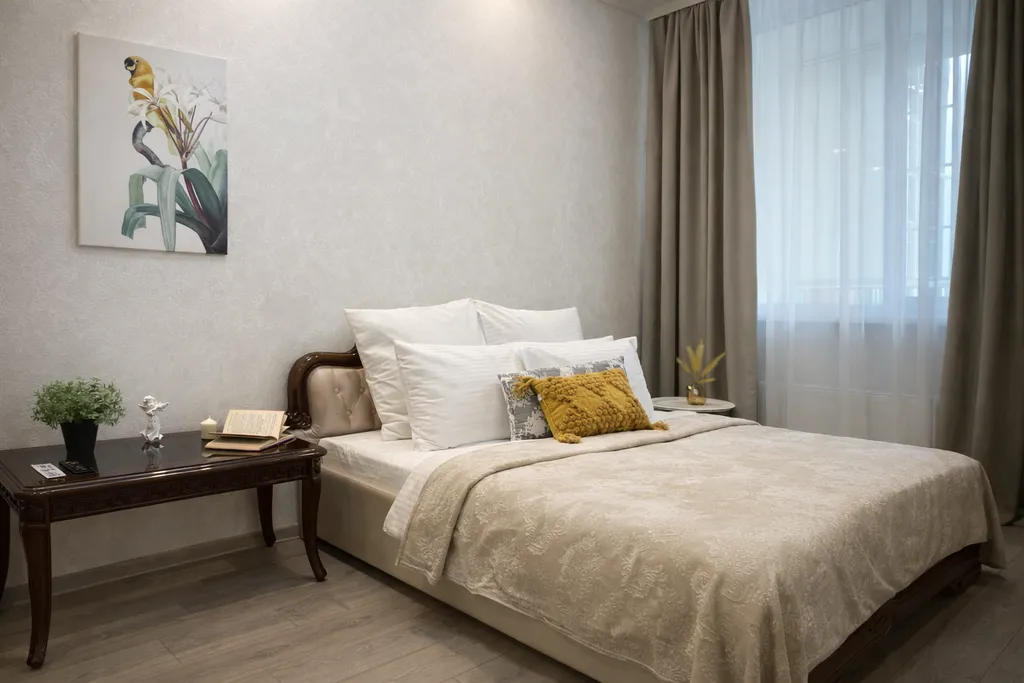 Евродвушка в центре с бомбическим видом на город