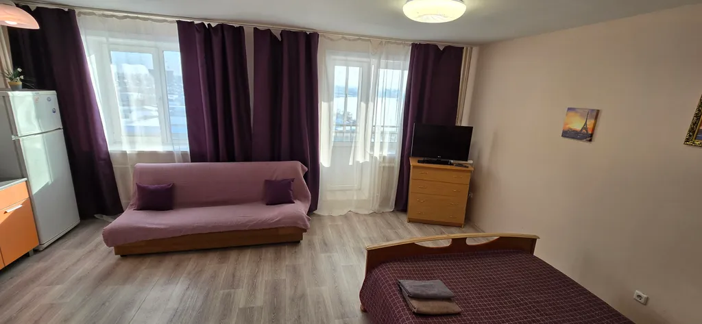 Студия с шикарным видом на реку Ангару