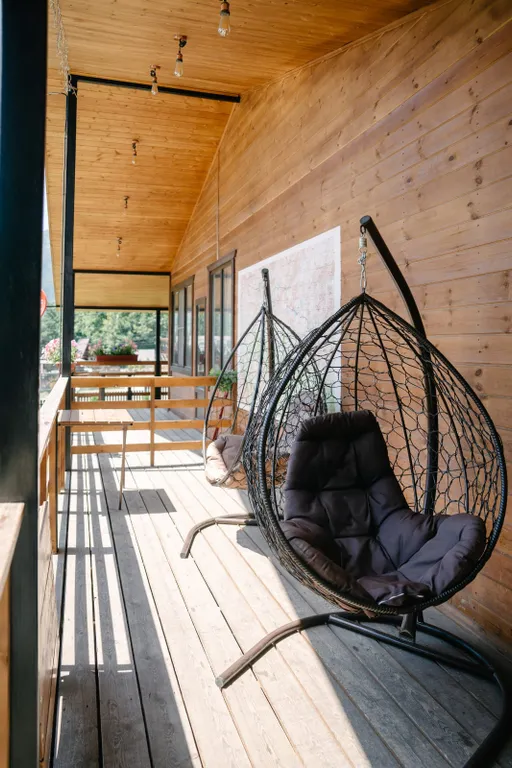 Домик номерного типа с общей террасой