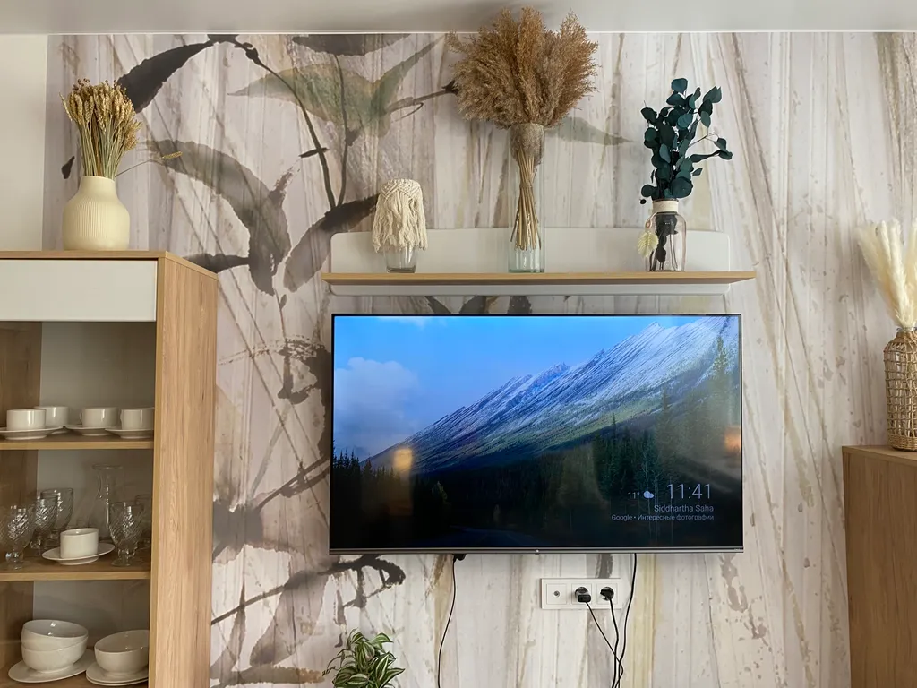 Студия в стиле Сканди с видом на Кремль