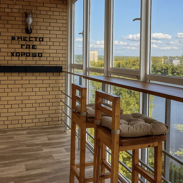 Квартира в центре города с видом на реку