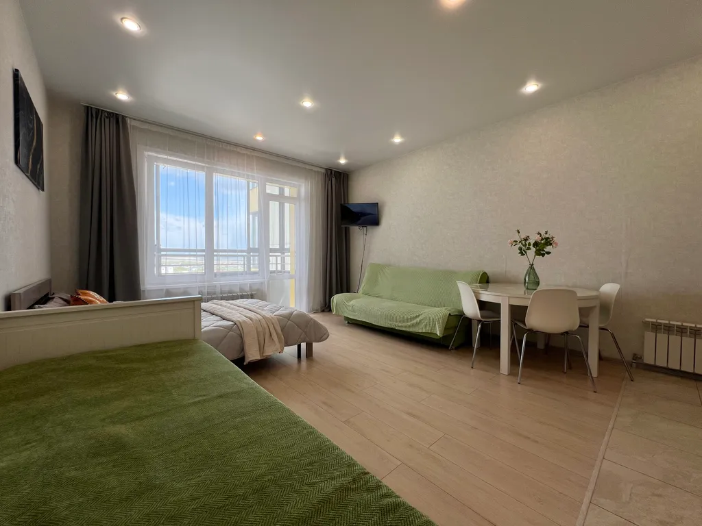 Студия с видом на аэропорт какдома