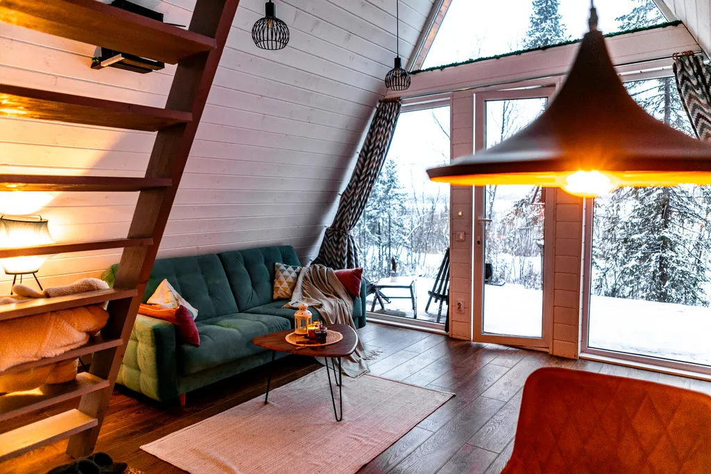 Уютный домик с сауной на берегу реки Dacha Scandi