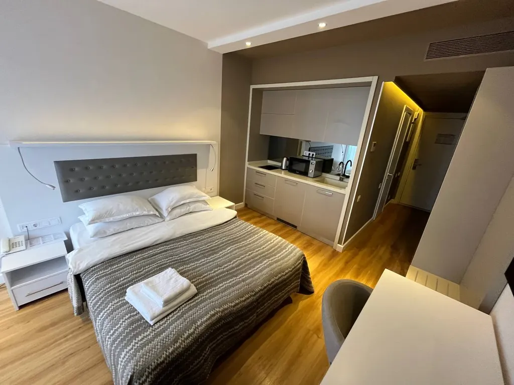 Квартира Квартира Апартамент с видом на первой линии моря в 5 звездочном Апарт-отеле — Батуми