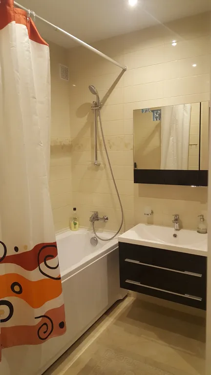 Красивый панорамный вид на закат с 23 этажа