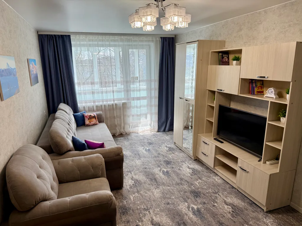 Солнечная квартира с раздельными комнатами