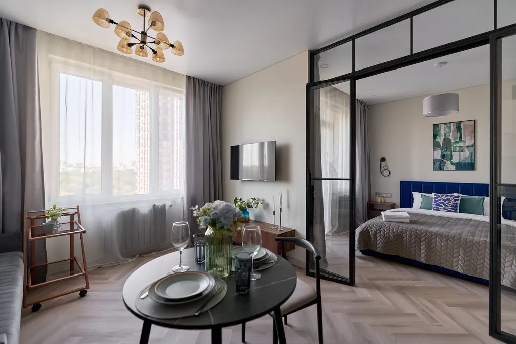 Квартира Новая просторная квартира Emerald Pearl — Москва