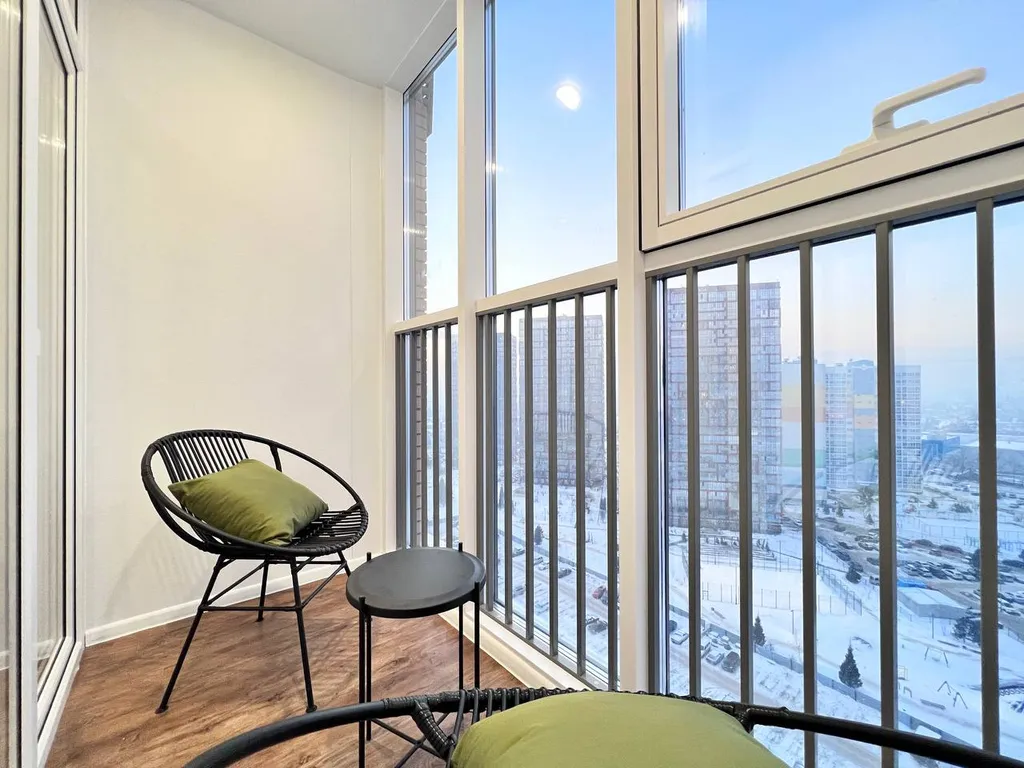 Квартира Квартира Видовая трешка с теплой лоджией у аквапарка — Новосибирск