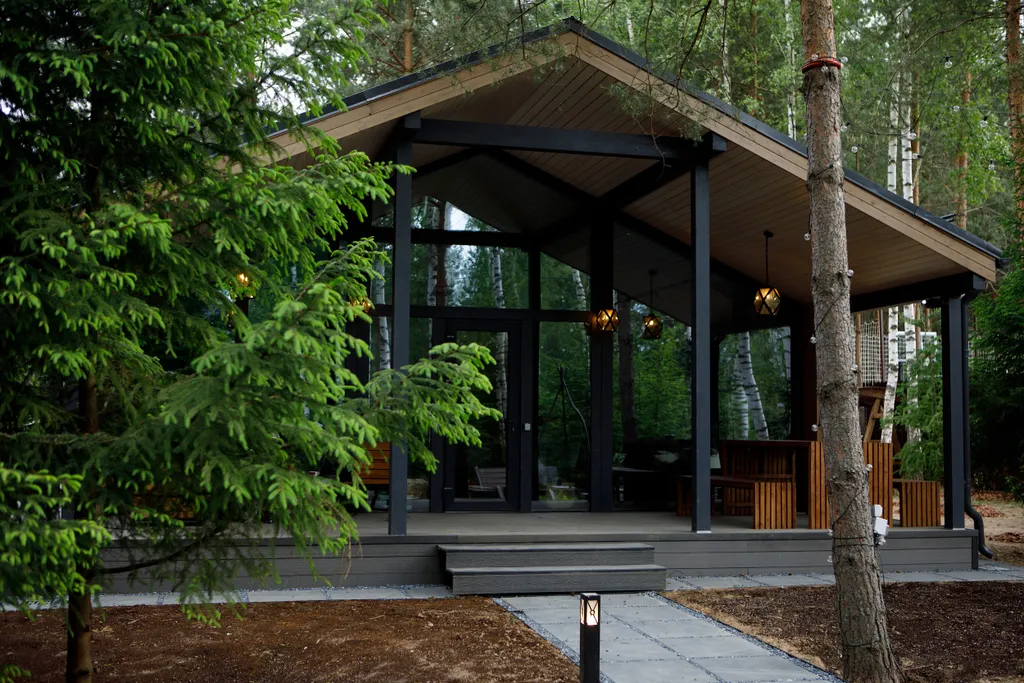 Шикарный дом с сауной и горячим чаном