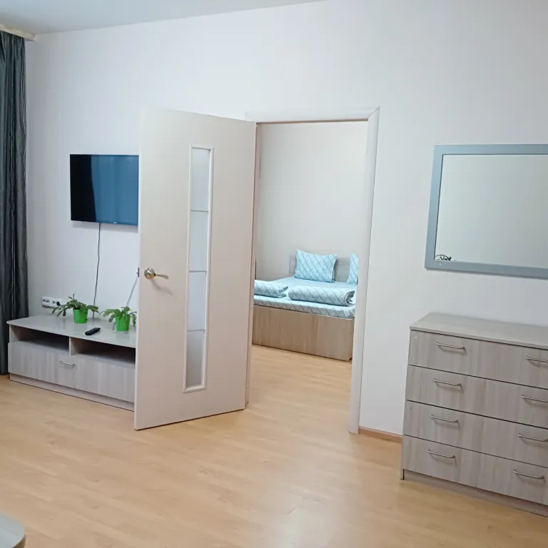 Квартира с видом из окна на покровскую башню и реку великую