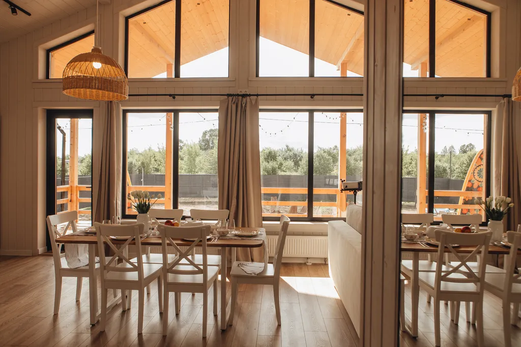 Коттедж Красивый дом с сауной, джакузи и сапбордами — Павловский Посад