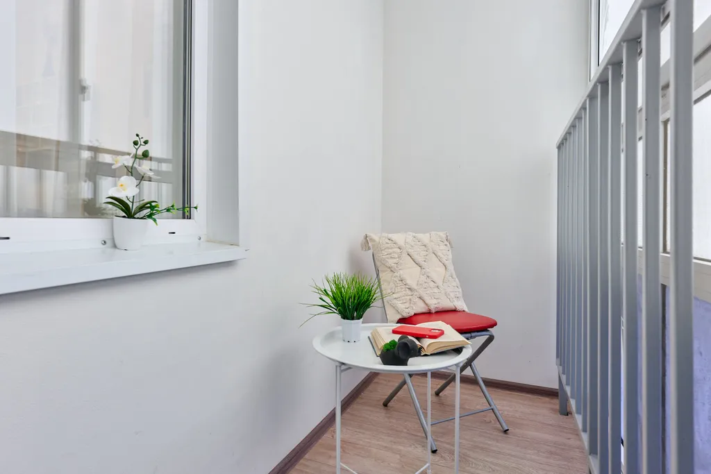 Евродвушка с балконом на 19 этаже вместительность на 6 человек