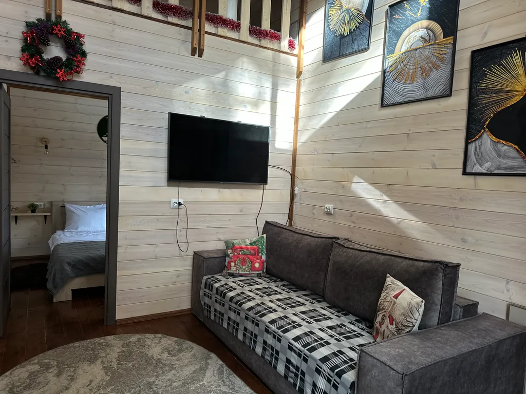 Коттедж Барнхаус III с видом на хвойный лес — Архыз