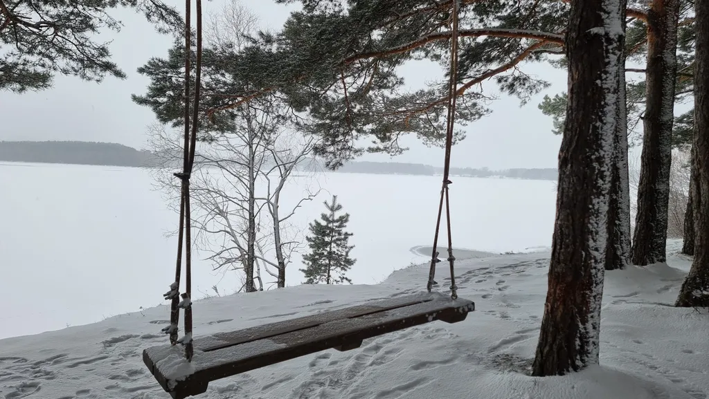 Коттедж Стильный барнхаус с горячей купелью фурако с видом на воду — Можайск