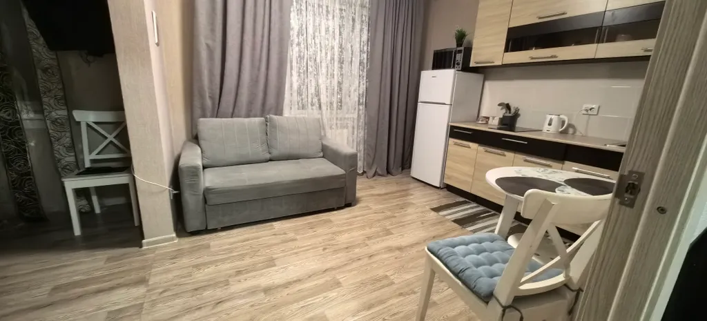 Большая студия с двумя окнами