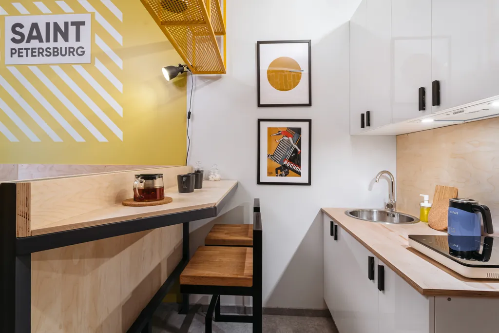 Квартира Квартира Смарт-студия у метро Василеостровская — Санкт-Петербург