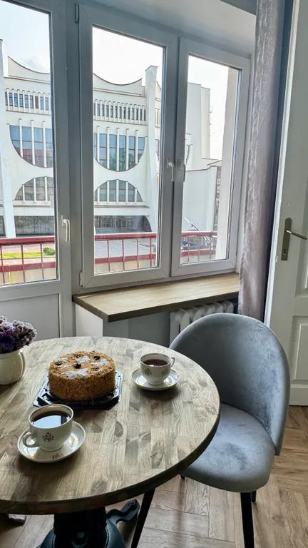 Атмосферная 1-комнатная квартира с видом на исторический центр Гродно