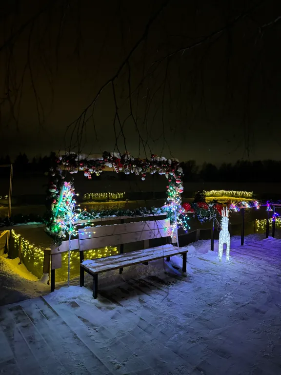 Современный дом у озера с купелью и своим катком. В феврале скидки