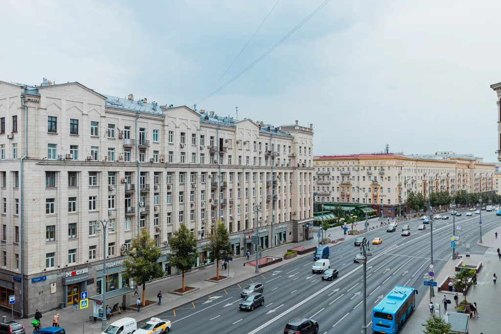 Квартира Квартира Современная трешка на Тверской с балконом — Москва