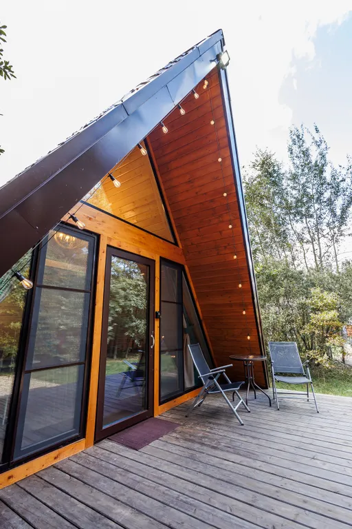 Коттедж Коттедж А-фрейм для отдыха в дубовом лесу — Кузяево