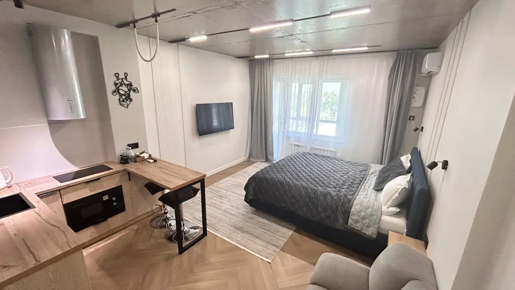 Стильная квартира в стиле лофт — аренда посуточно в Алматы