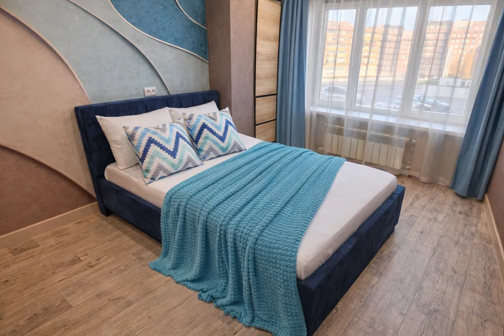 Чисто, уютно, большая кровать, Wi-Fi