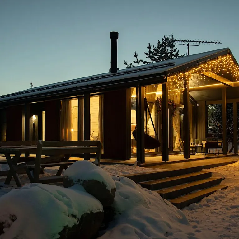 Коттедж Барнхаус на озере с видом на лес — Мичуринское