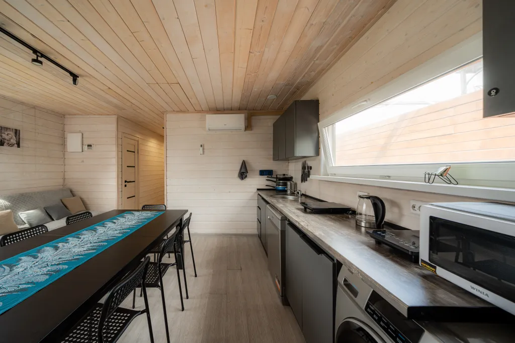 Скандинавский дом с баней