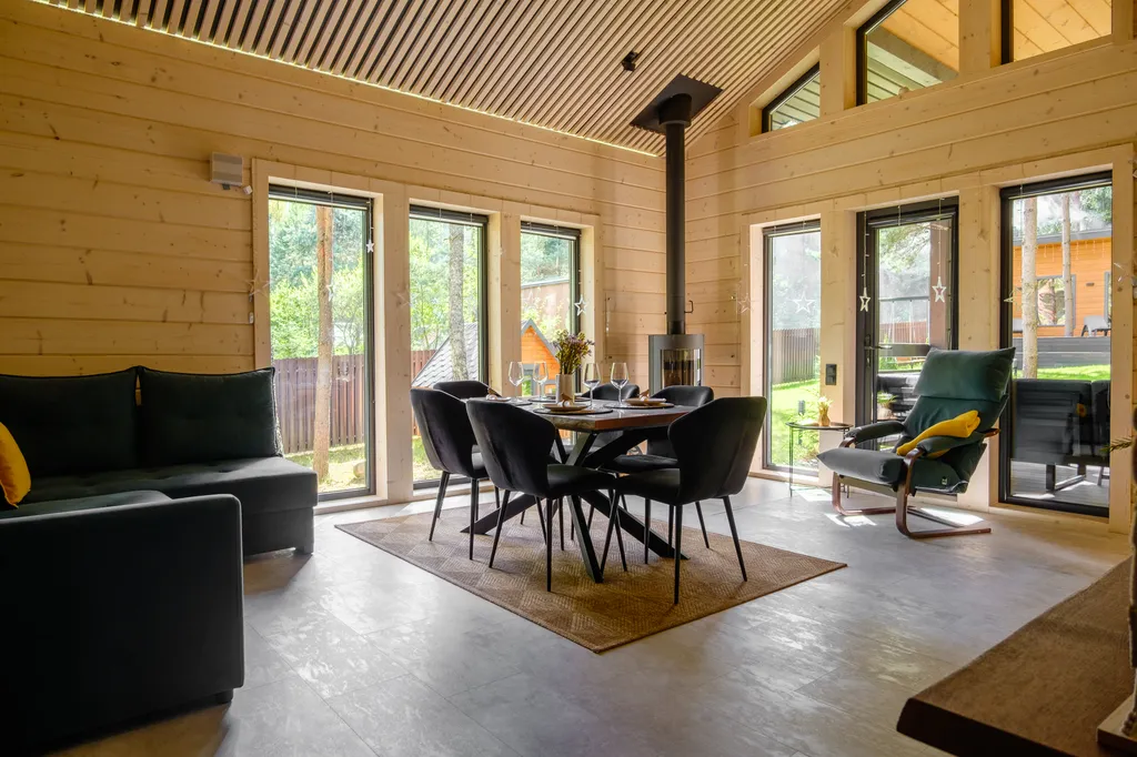 Эстетичное шале в лесу с безлимитом на баню и купель