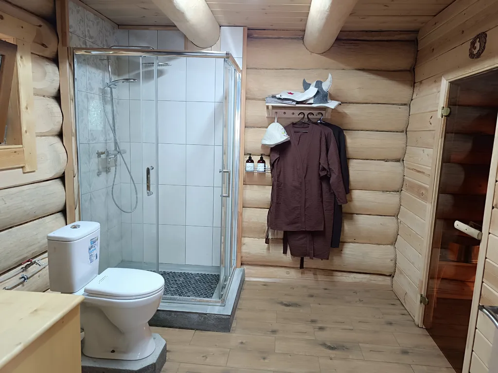 Дом-баня Дом охотника на берегу озера Нигозеро