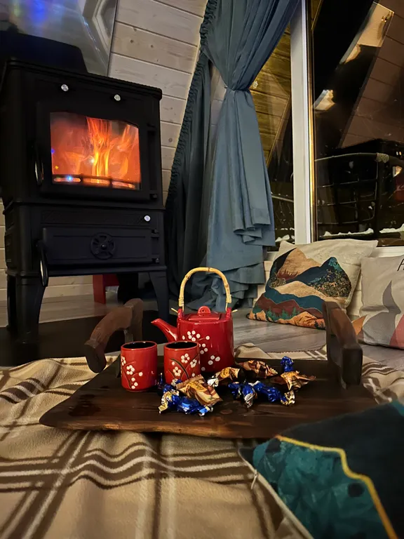 Spa-отдых в гостевом доме в стиле A-frame с отдельным двориком