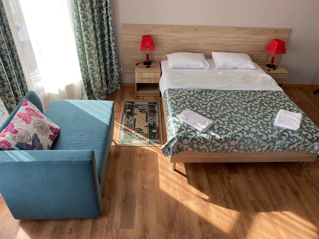 Квартира Квартира Студия двухместная с кухней, балконом, есть доп.место — Анапа