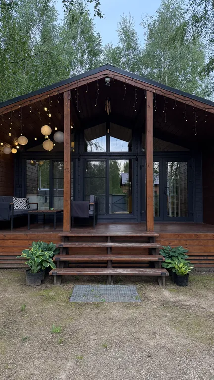 Барнхаус с панорамными окнами Campbin