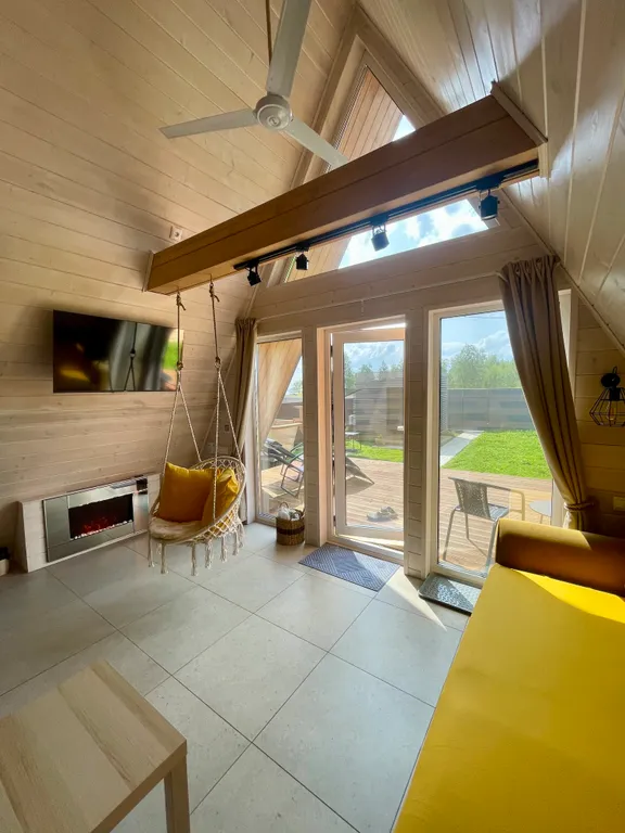 A-frame на берегу Волги