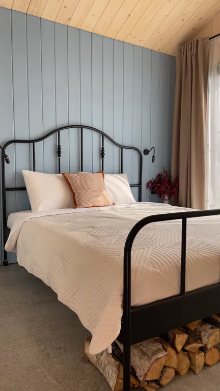 Дом с камином и баней Две яблони