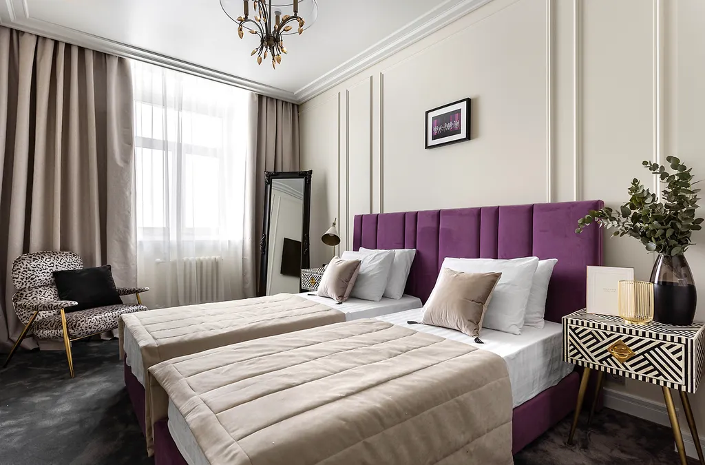 Дизайнерский апapтaмент с потpясающим видом нa Нeву и кpeйceр Аврорa