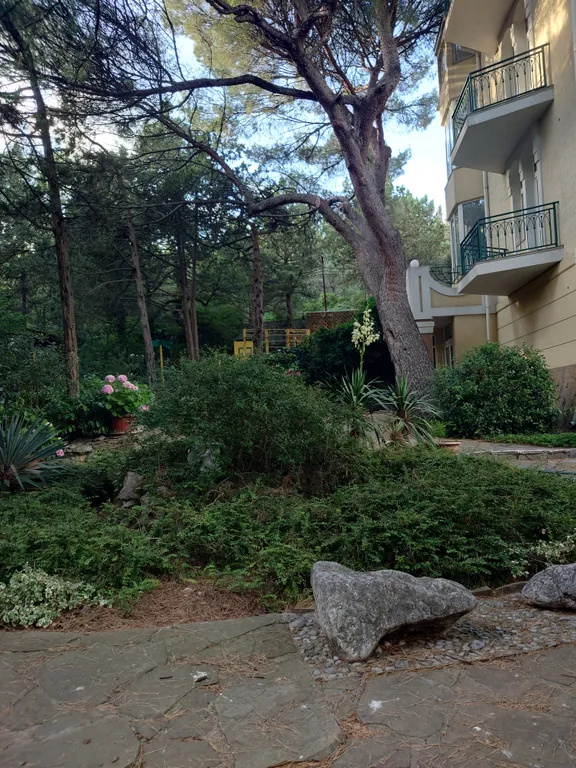 Уютная комната с санузлом и отличным зелёным двором для тихого отдыха