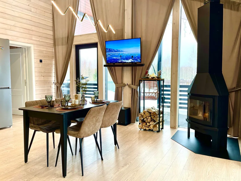 Коттедж Дом с панорамными окнами рядом с Можайским морем — Можайск