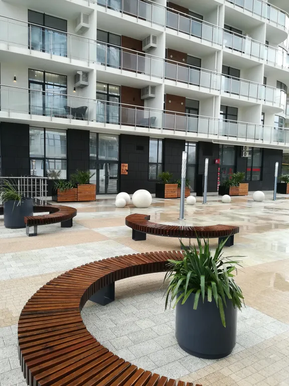 Квартира Квартира Cтудия в жилищном комплексес видом на горы и море — Алушта