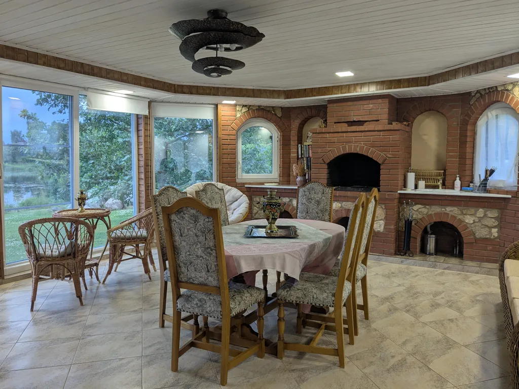 Уютный дом на берегу реки с русской баней, рыбалка