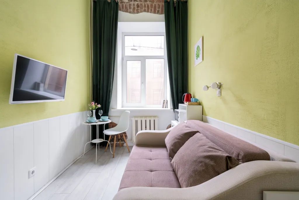 Квартира Квартира Компактная студия  New Horizon Есения в историческом центре Питера — Санкт-Петербург