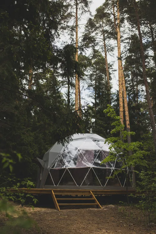 Коттедж Уютный купольный домик на берегу пруда — аренда посуточно в Выкса