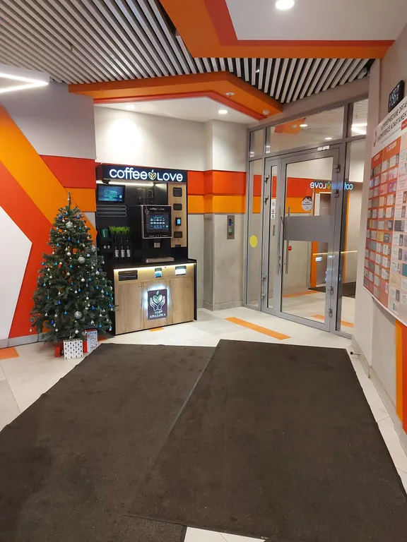 Студия с барной стойкой у окна