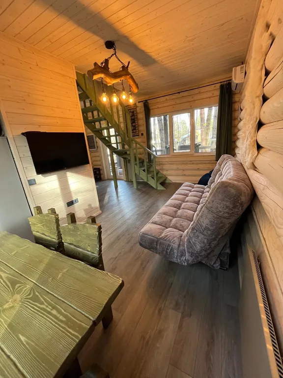 Коттеджи на берегу Волги в сосновом лесу. База отдыха " Хвоя Эко"