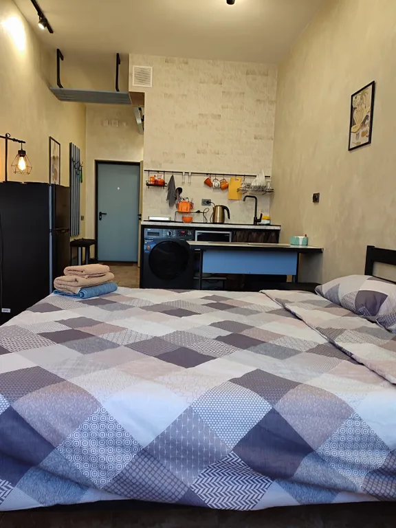 Уютная студия лофт, с очень красивым видом на горы